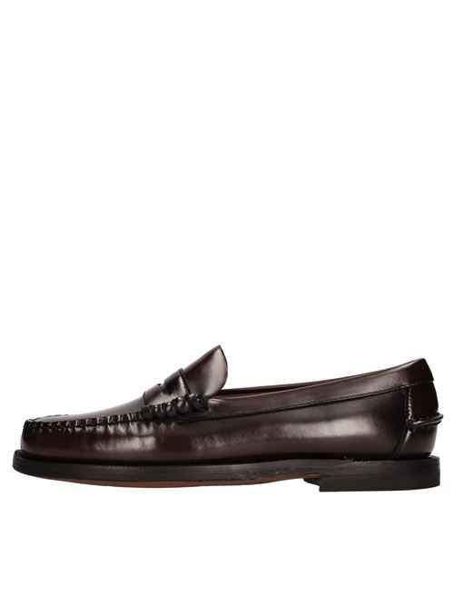 Mocassini in pelle pieno fiore spazzolata liscia SEBAGO | CLASSIC DAN WOMANMARRONE BURGUNDY